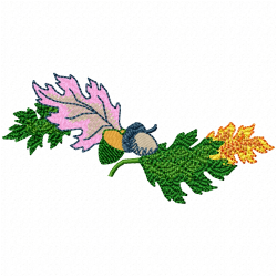 Leaves Embroidery Design 8